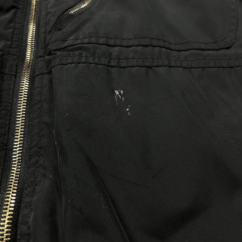 Coogi Jacket Mens XL Black‎ Bomber Insulated Lined Australia Patch Coat
